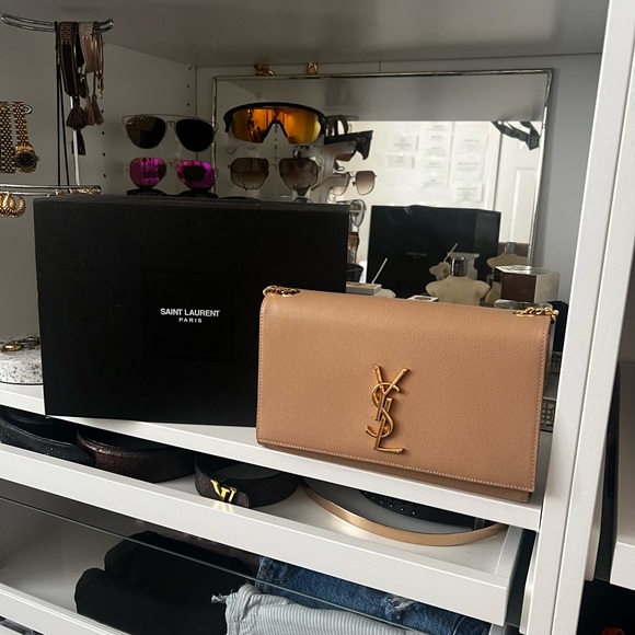 YSL KATE MEDIUM BAG IN GRAIN DE POUDRE - Picture 4 of 5
